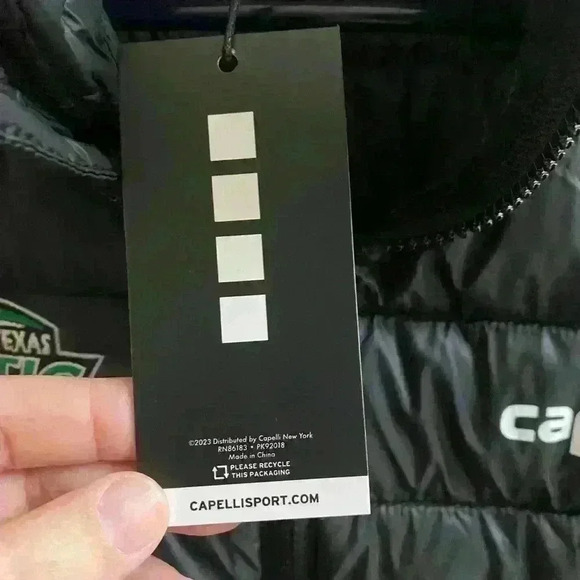 North Texas Celtics Futbol Club Puffer Quilted Zip Vest Black Size M NEW NWT - Picture 4 of 12